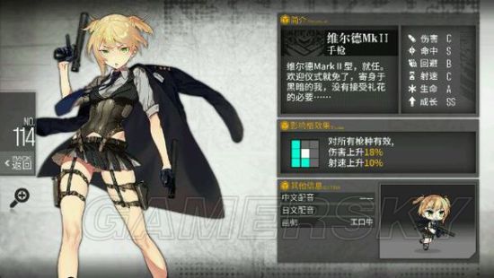 少女前线维尔德Mk2怎么样 维尔德Mk2值得练吗_手机游戏_游戏攻略_脚本之家