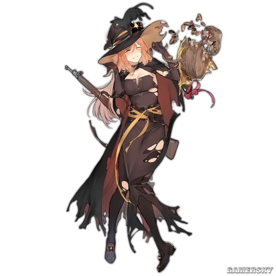 少女前线春田万圣节换装皮肤展示_手机游戏_游戏攻略_脚本之家