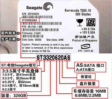 暑假购机功略:教你看编号选希捷硬盘_存储