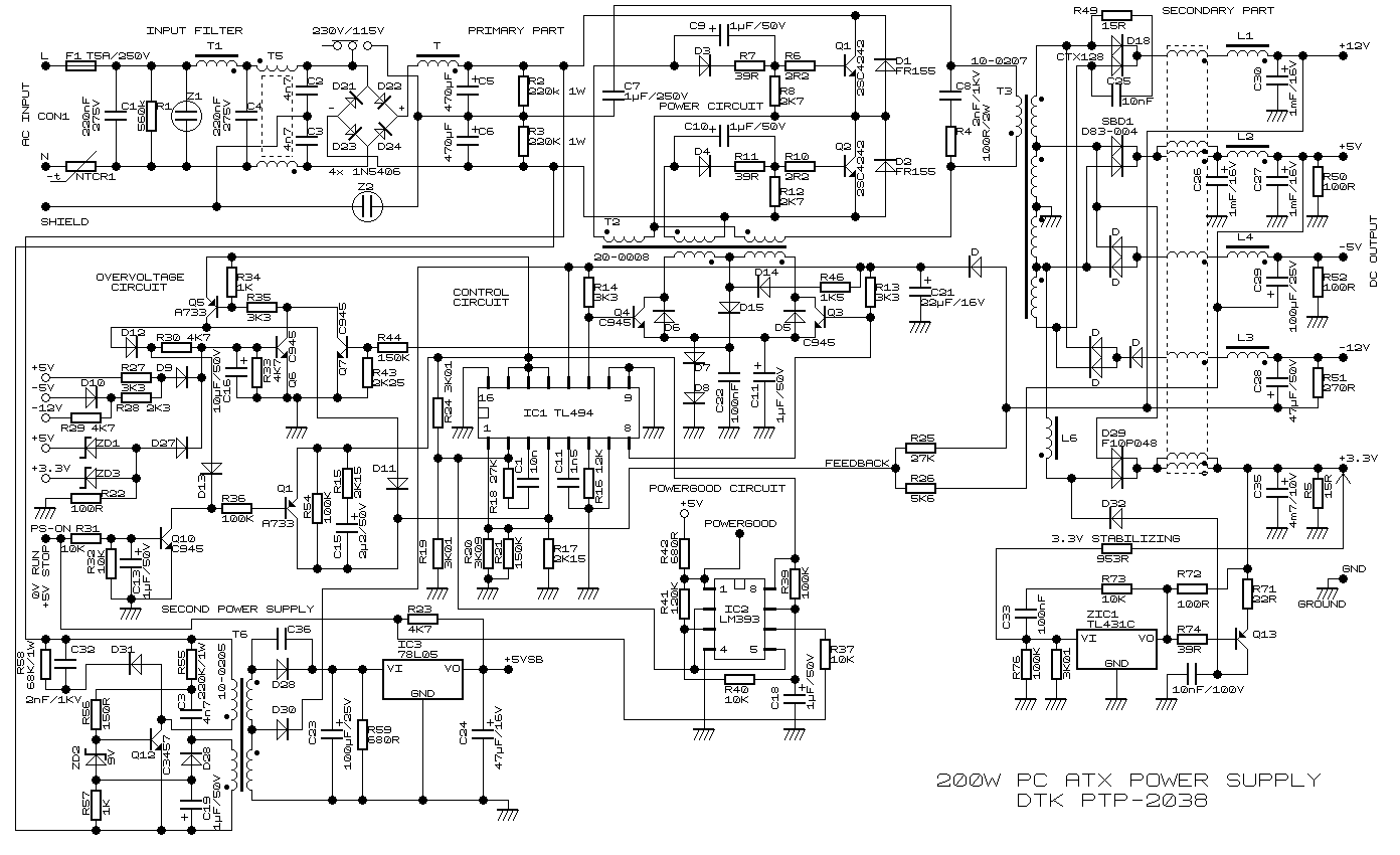 开关电源电路原理(附原理图)
