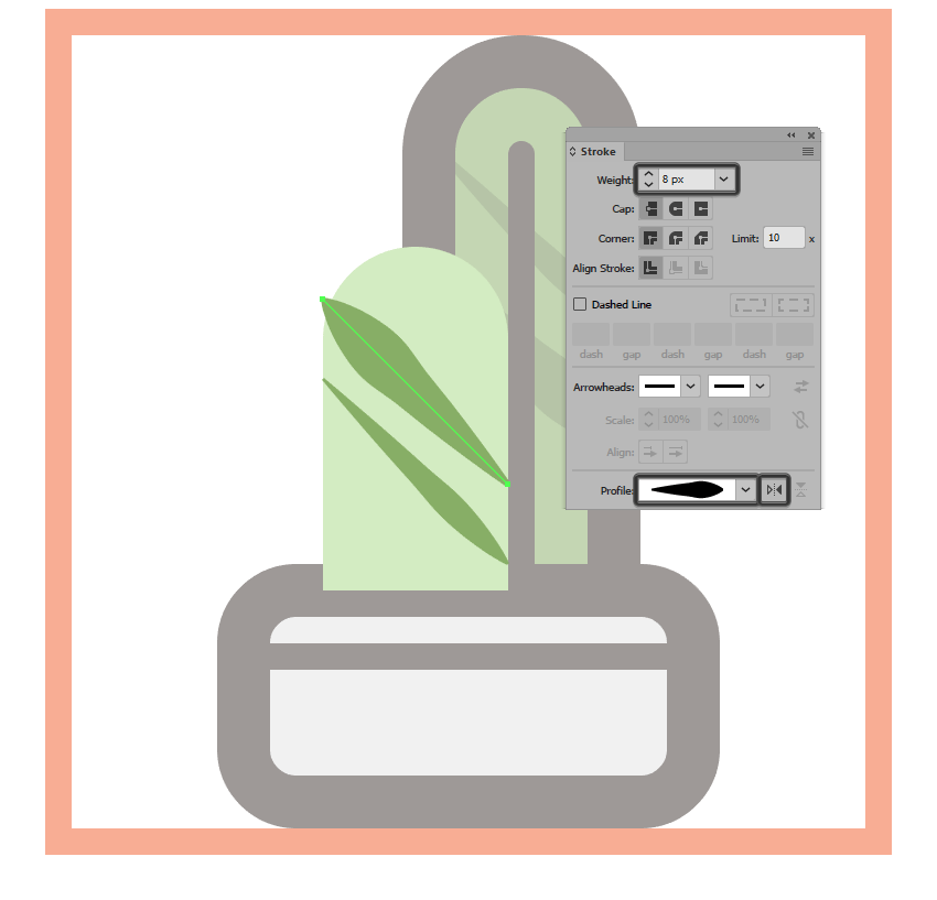 ai怎么画各种类型的仙人掌图标?