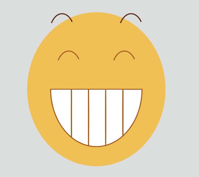 AI绘制一个呲牙的qq表情?这是我的照片表情包图片