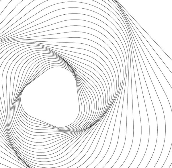 ai怎么画漩涡效果的立体螺旋线条?