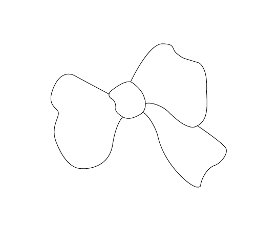 AI怎么画简笔画蝴蝶结并上色? ai画蓝色蝴蝶结