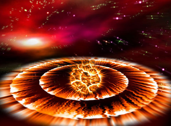 Photoshop鼠绘星球爆炸时的冲击波