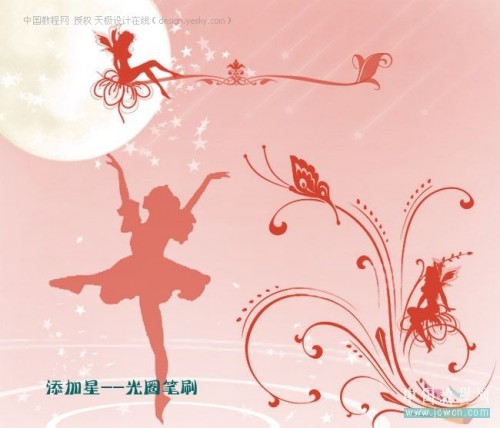 Photshop画笔实例月光下_脚本之家整理