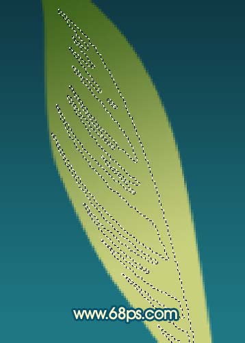 Photoshop 一束开红花的绿植制作