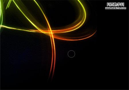 photoshop 非常漂亮的强烈光流特效效果