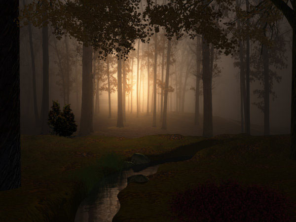 Photoshop+合成昏暗森林里的女巫