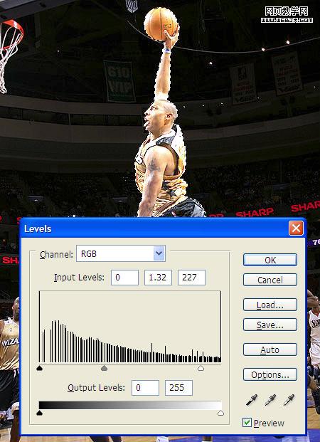 Photoshop 打造一张华丽的扣篮特效