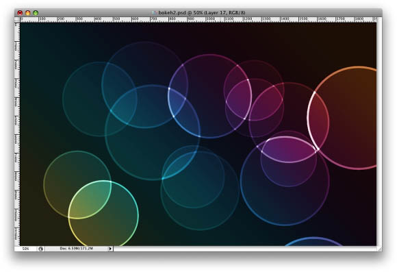 Photoshop 实现的漂亮的潮流圆圈壁纸