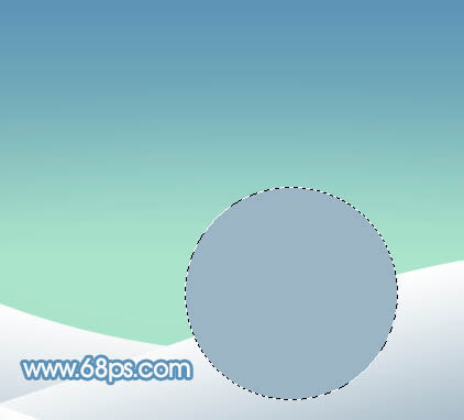 Photoshop 可爱的卡通雪人