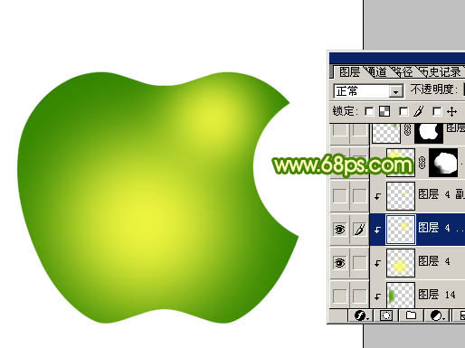 Photoshop 水晶风格苹果图标制作教程