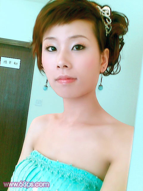 Photoshop调色之偏暗人物的淡红质感肤色