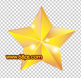 Photoshop 一个立体的五角星快速制作方法