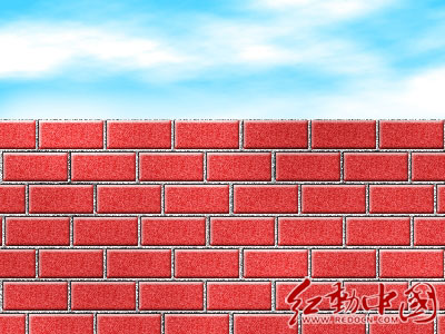Photoshop快速打造好看的红砖墙壁
