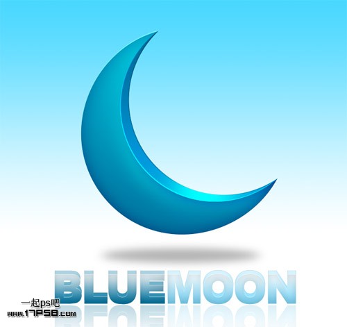 Photoshop打造简单的半月立体图形