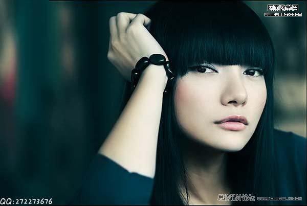 PS调色实例教程：将美女模特调制出中性色调的方法