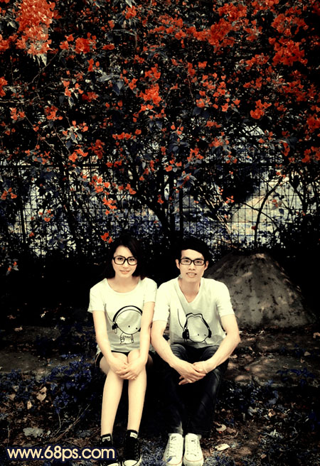 photoshop 影楼经典蓝黄色图片调色方法
