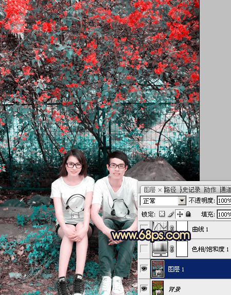 photoshop 影楼经典蓝黄色图片调色方法