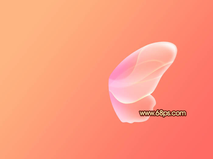 Photoshop制作出非常可爱的粉色水晶蝴蝶效果
