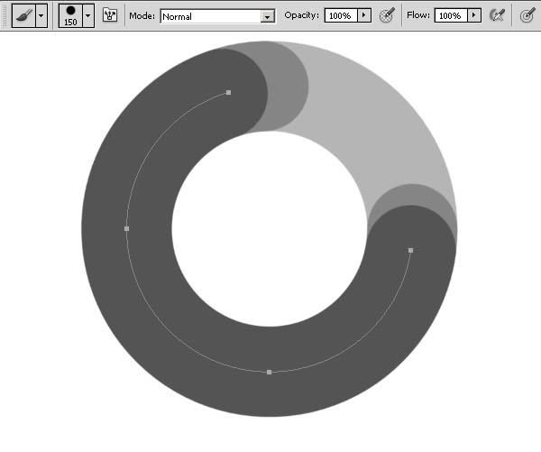 photoshop利用描边路径制作超可爱的多层次水