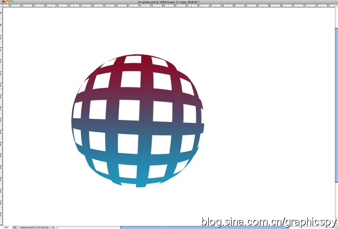 Photoshop打造漂亮的彩色镂空球体
