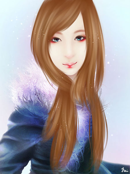 Photoshop将室内人物图片转手绘成梦幻卡通手绘效果