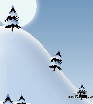 计制作出淡蓝色白雪皑皑的2012圣诞节贺卡壁