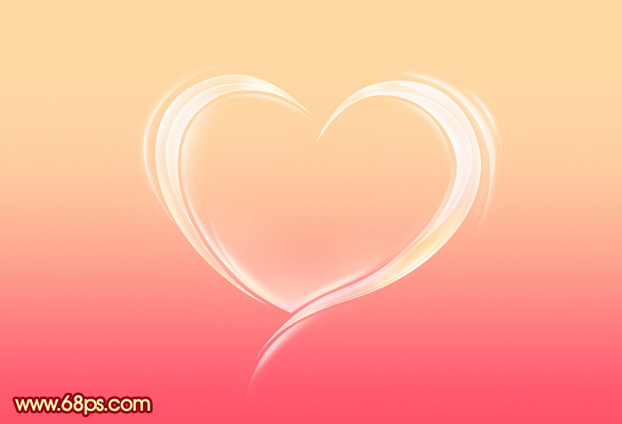 Photoshop设计制作出晶莹剔透的高光心形效果