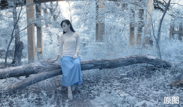 Photoshop为单一的冷色图片调制出温暖的阳光