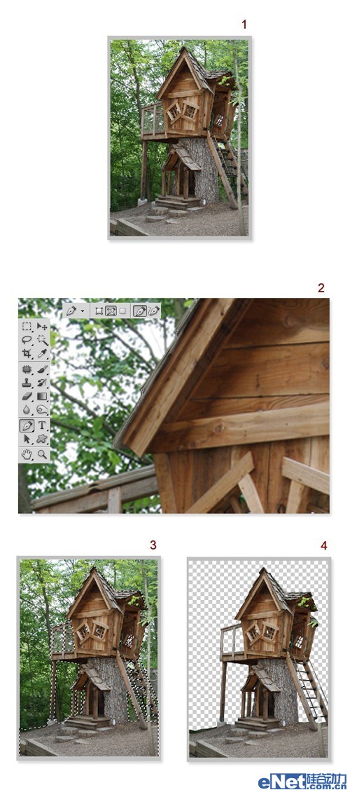 PhotoShop设计打造出奇特童话般的精灵小木屋教程