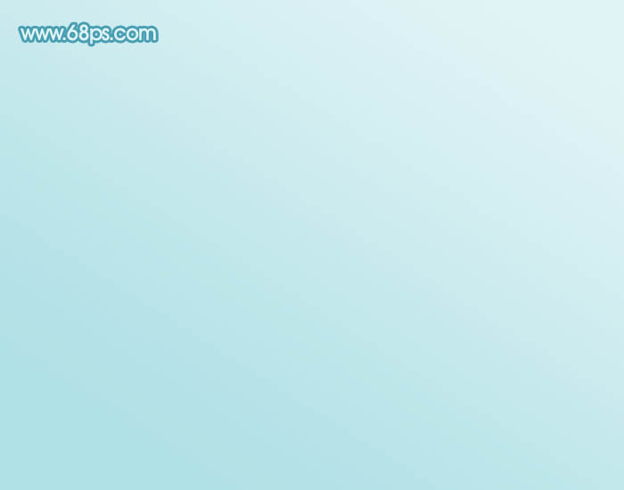 Photoshop设计制作闪亮的青色透明水珠