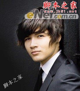 Photoshop将男孩<em>照片</em>的<em>头发</em>快速<em>改变颜色</em>教程