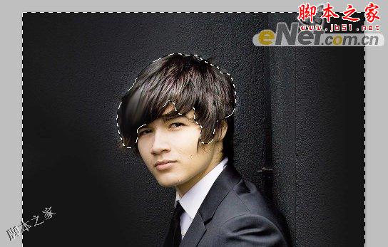 Photoshop将男孩<em>照片</em>的<em>头发</em>快速<em>改变颜色</em>教程