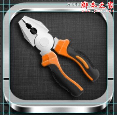 Photoshop设计制作金属质感的工具APP图标