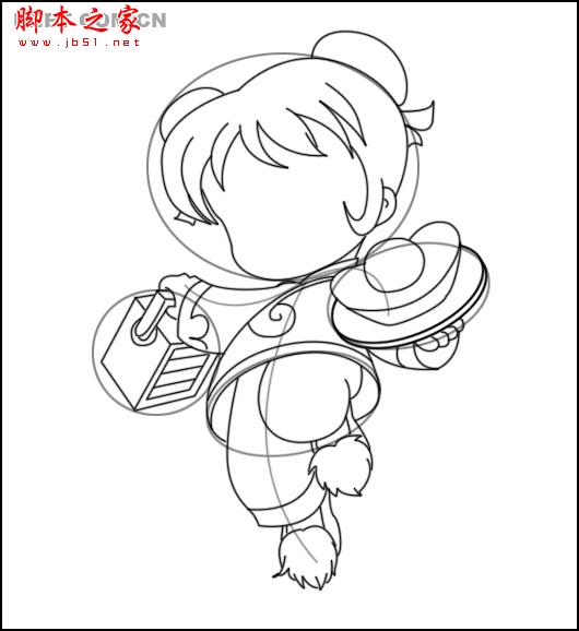 Photoshop制作大富翁小美女孙小美_脚本之家