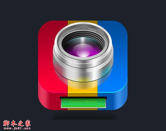 Photoshop设计制作精致的相机立体图标