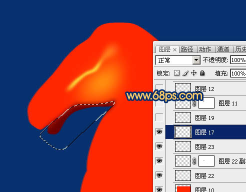 Photoshop制作精致的金色马头