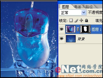 Photoshop打造出漂亮的水晶游鱼鼠标
