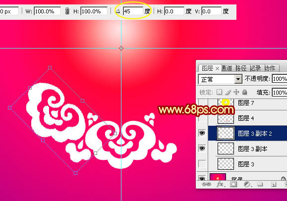 Photoshop打造非常华丽的2014马年立体花纹圆盘