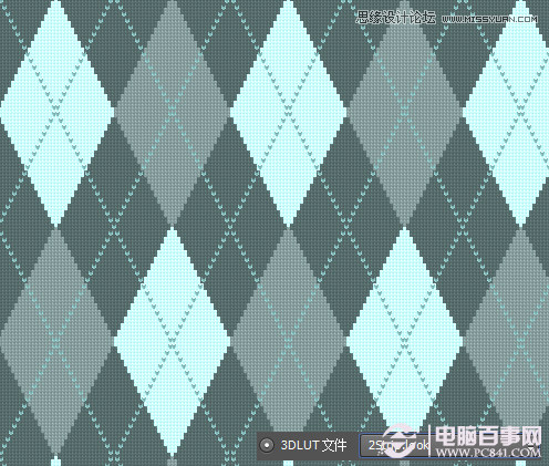 Photoshop制作菱形针织纹理无缝填充图案