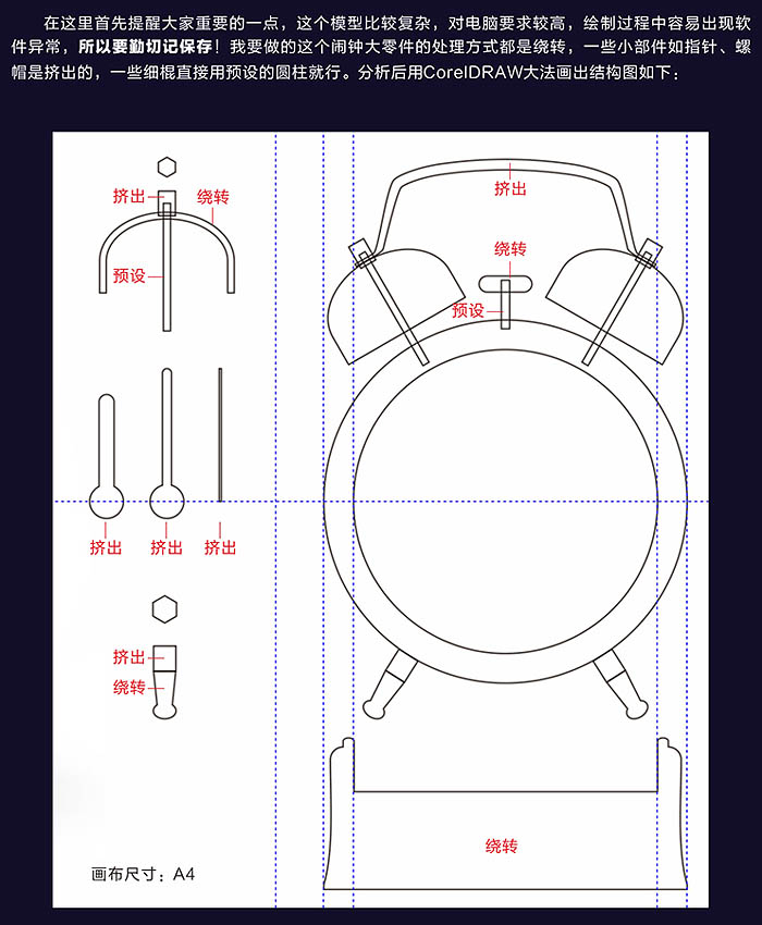 PS利用CC版3D工具制作逼真的古典金属闹钟