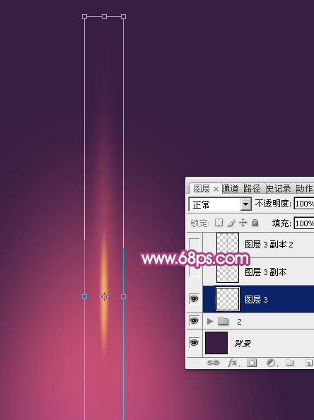 Photoshop设计制作梦幻的彩色光斑圣诞树