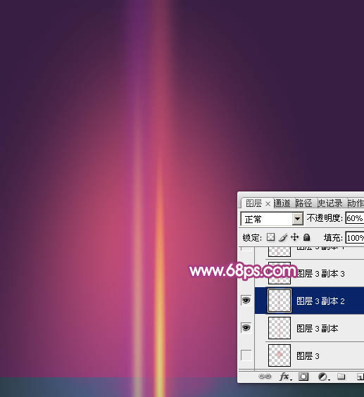 Photoshop设计制作梦幻的彩色光斑圣诞树