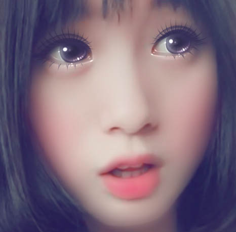 PS结合SAI把车内的美女转成闪亮的仿手绘效果_脚本之家