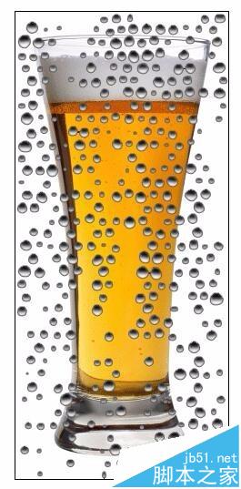 ps怎么使用滤镜功能制作冰镇啤酒杯子的效果