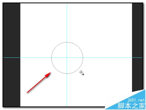 ps中怎么以一个点为中心画圆？