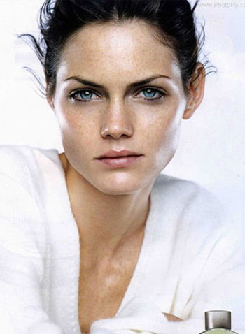 PS巧用高斯模糊方法给多斑点人像后期磨皮教