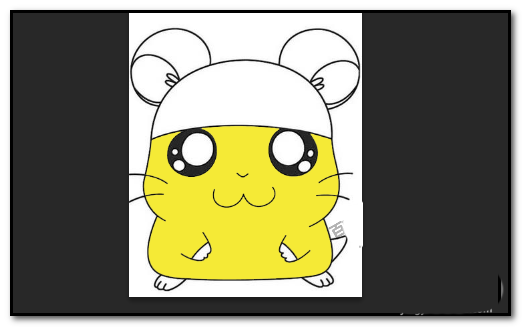 PS怎么给小老鼠动画角色填色? PS填充颜色的